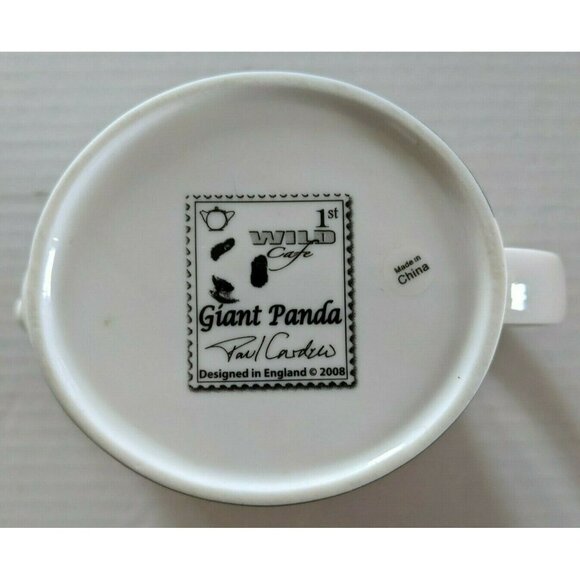 1st Wild Cafe Giant Panda Tea Pot Paul Cardew Porcelain Endangered Species 15 Oz - Picture 6 of 6